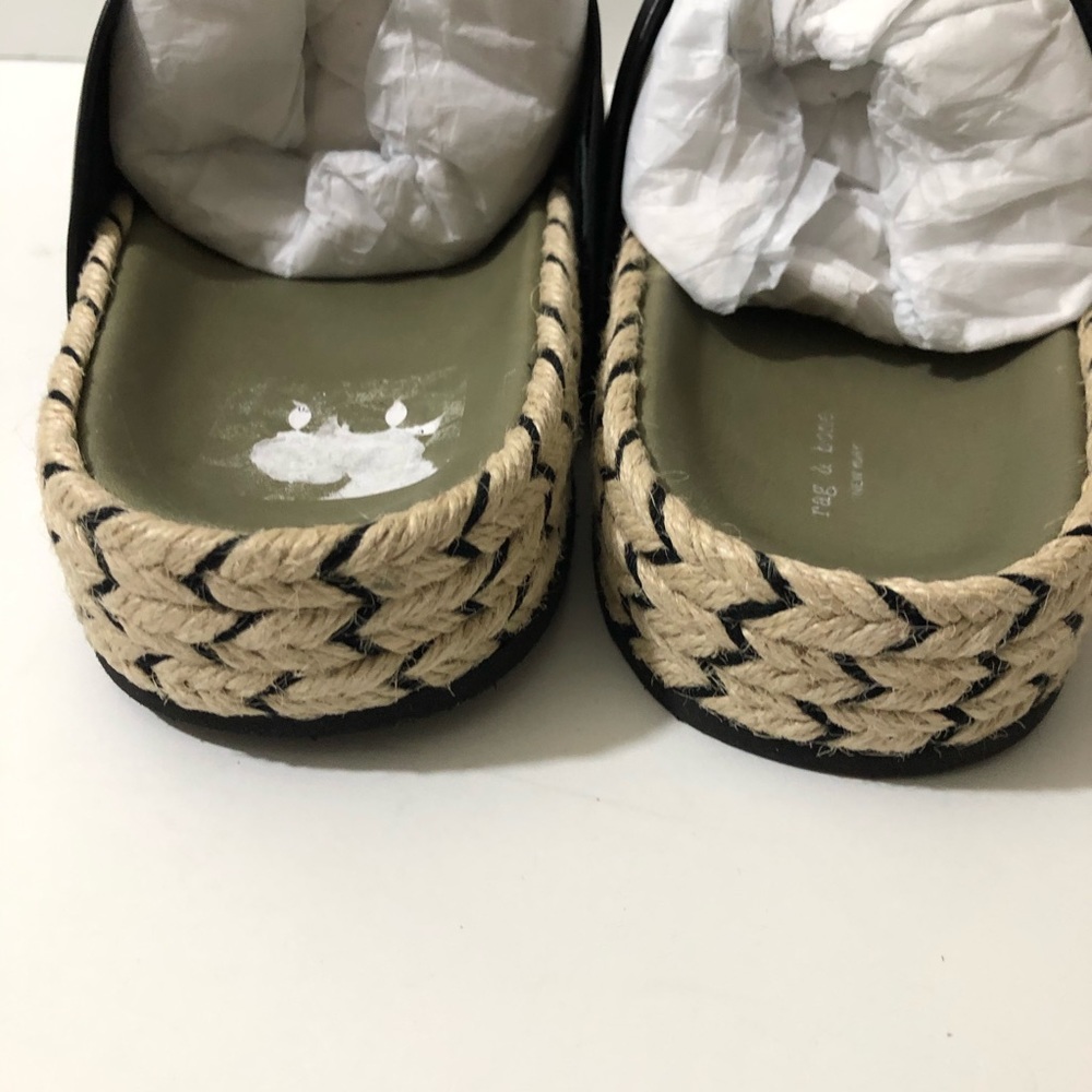 NWT Rag & Bone Eva Espadrilles Leather Slides 10 - Picture 10 of 16